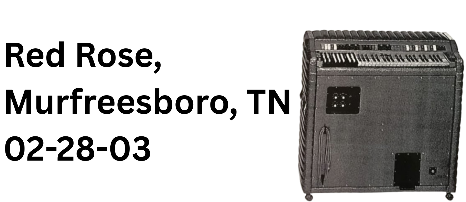 Red Rose Cafe Murfreesboro, TN — 02-28-03